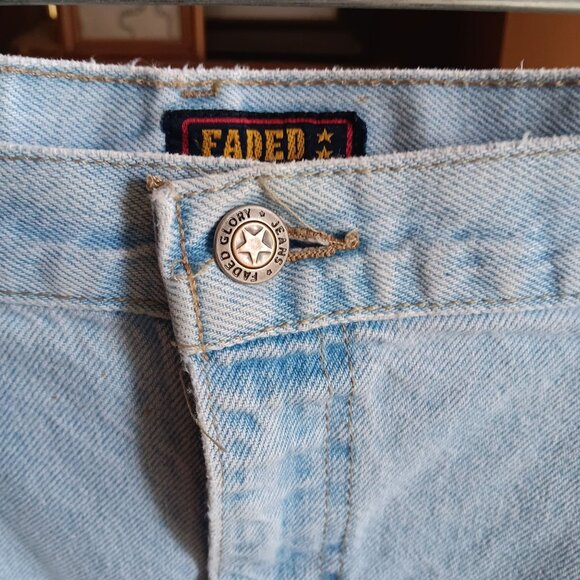 Vintage Faded Glory Light Wash Denim Shorts Mens 40 Relaxed Fit 100% Cotton USA - Picture 5 of 6